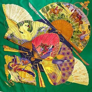 HERMÈS Seidencarré BRISE DE CHARME Silk Scarf Vintage